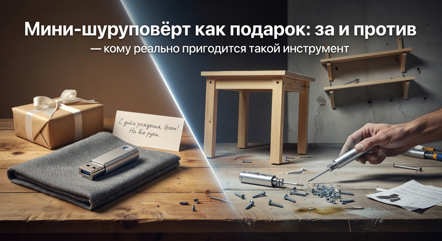 Мини-шуруповёрт как подарок: за и против — кому реально пригодится такой инструмент