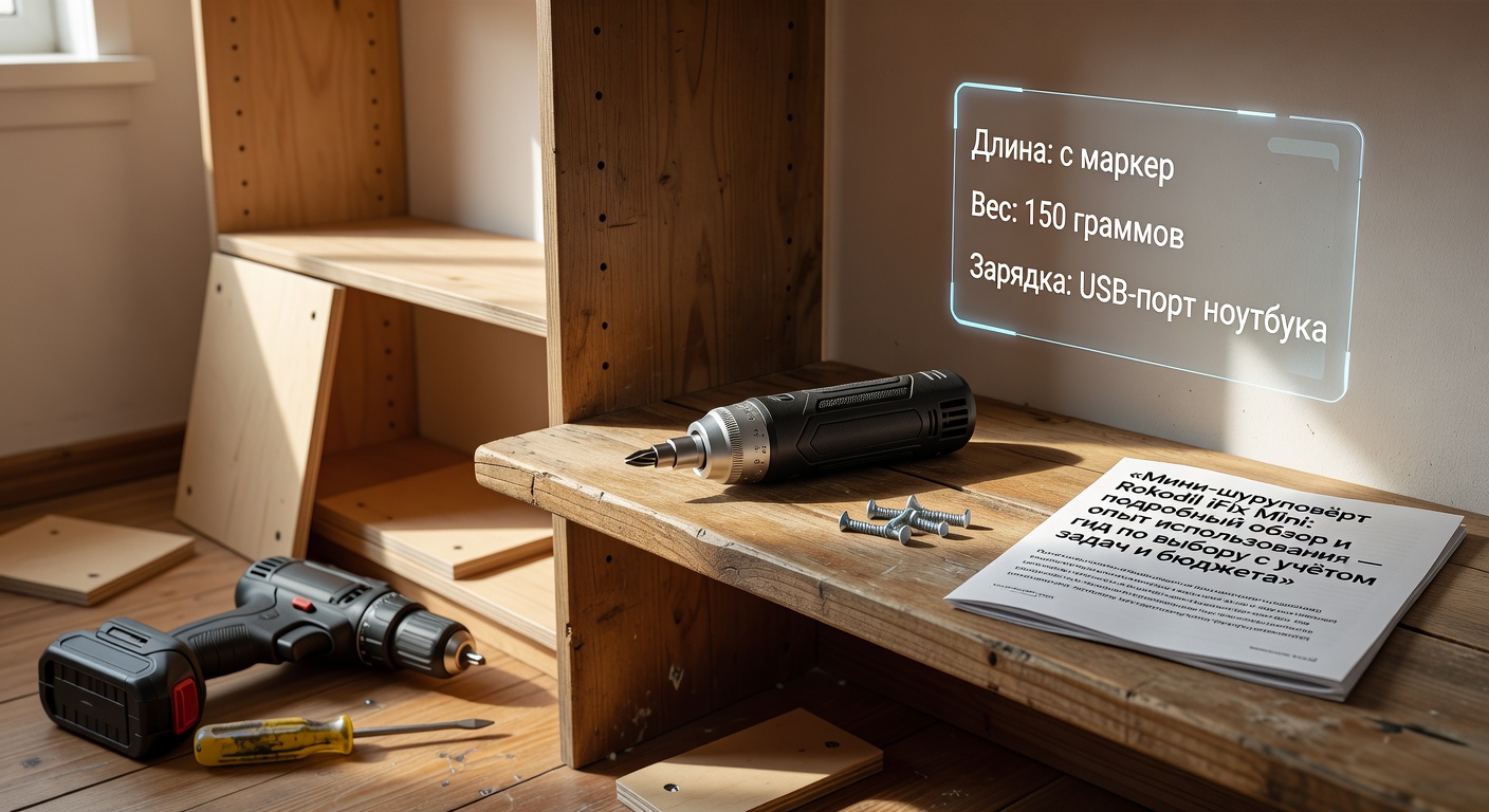 Мини-шуруповёрт Rokodil iFix Mini: подробный обзор и опыт использования — гид по выбору с учётом задач и бюджета