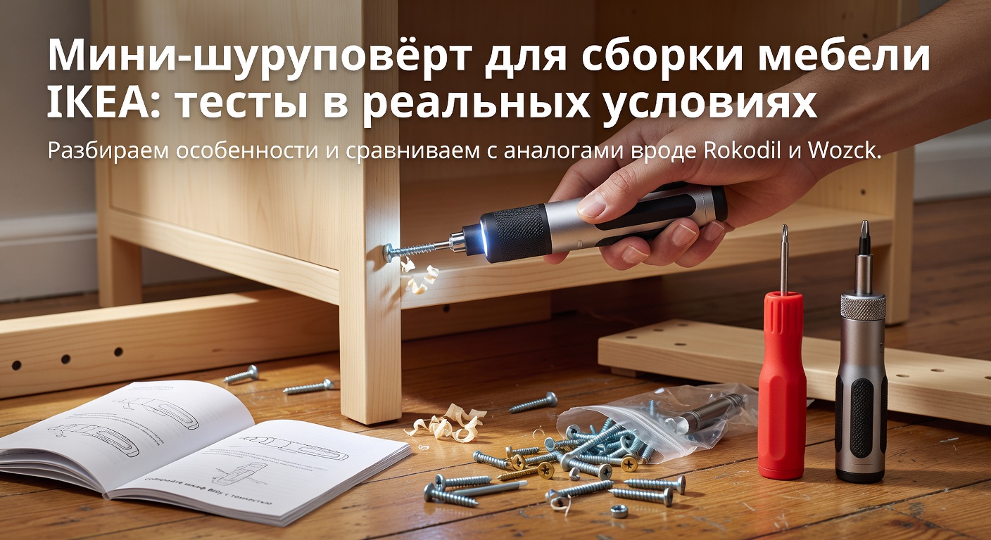Мини-шуруповёрт для сборки мебели IKEA: тесты в реальных условиях — разбираем особенности и сравниваем с аналогами