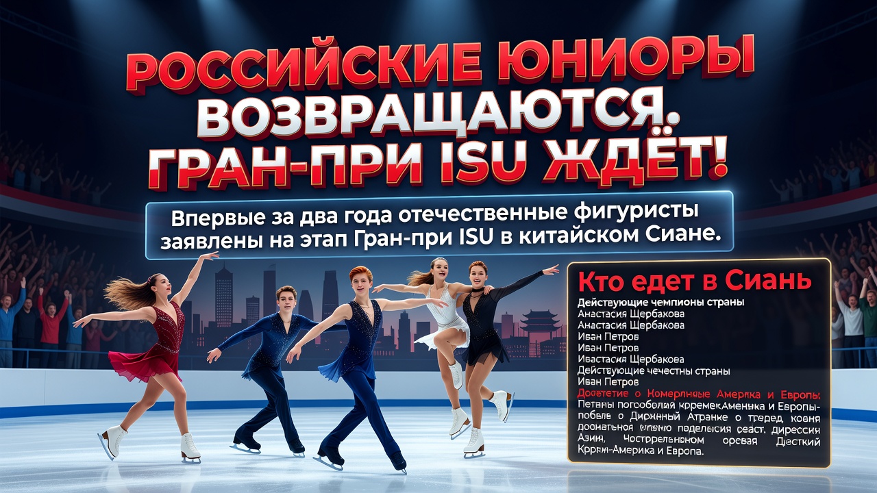 Российские юниоры возвращаются. Гран-при ISU ждёт!