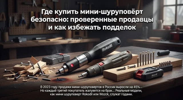 Где купить мини-шуруповёрт безопасно: проверенные продавцы и как избежать подделок